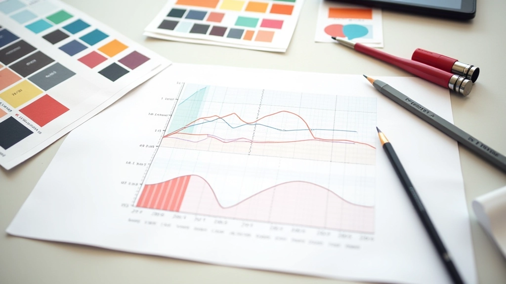 Graphiques de design montrant les métriques de mise en page et la performance des interfaces de cartes