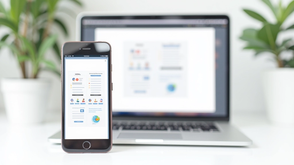 Écrans multiples affichant une mise en page de cartes responsive, vues mobiles et bureautiques côte à côte
